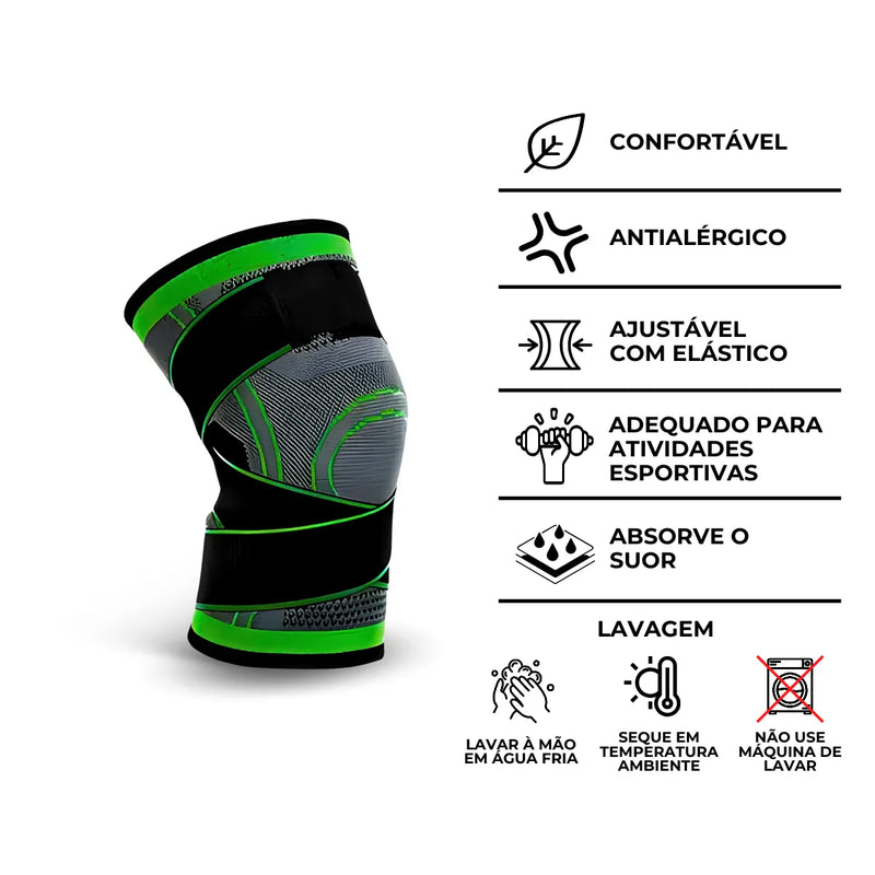 Joelheira de variação com Bandagem metálica de Estabilidade