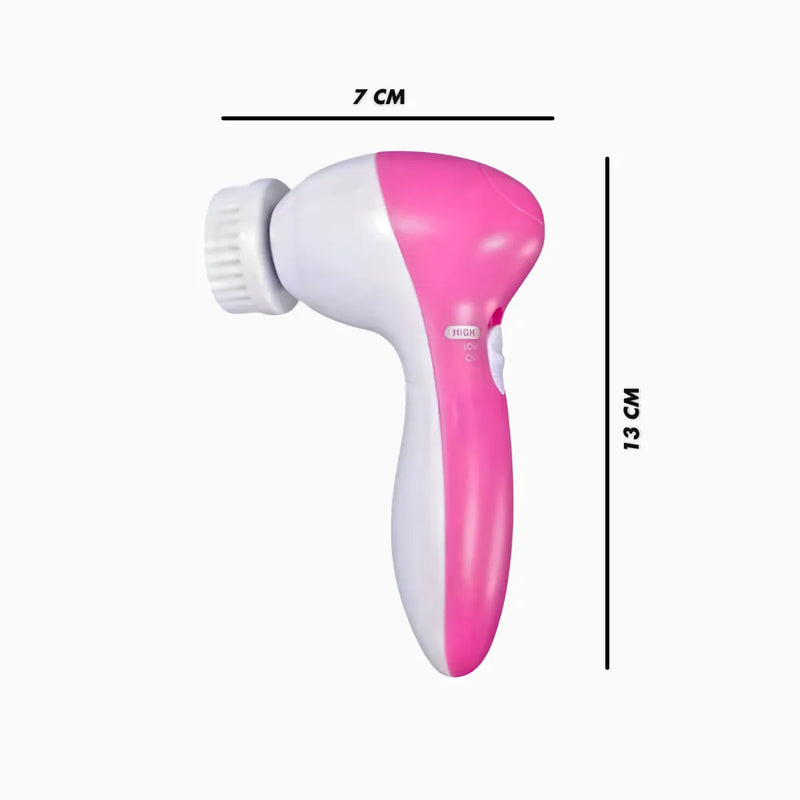 Escova Facial Elétrica 5 em 1 Portátil Esfoliante