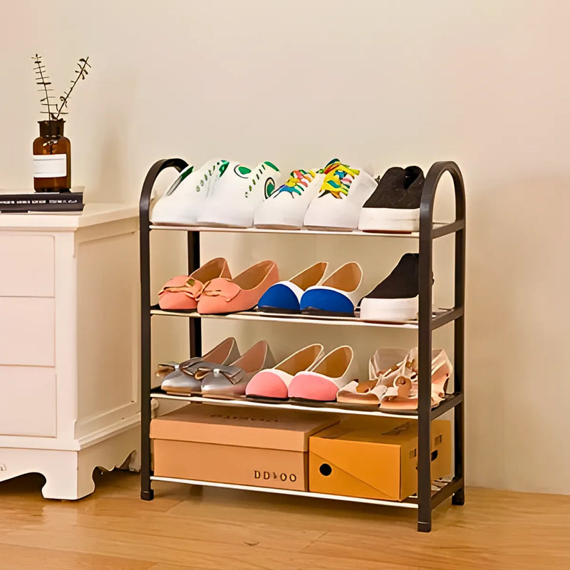 Sapateira 4 Andares Organizador de Sapatos (PRETO)