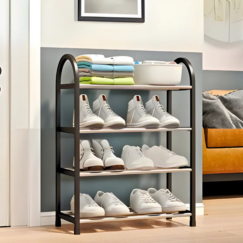 Sapateira 4 Andares Organizador de Sapatos (PRETO)