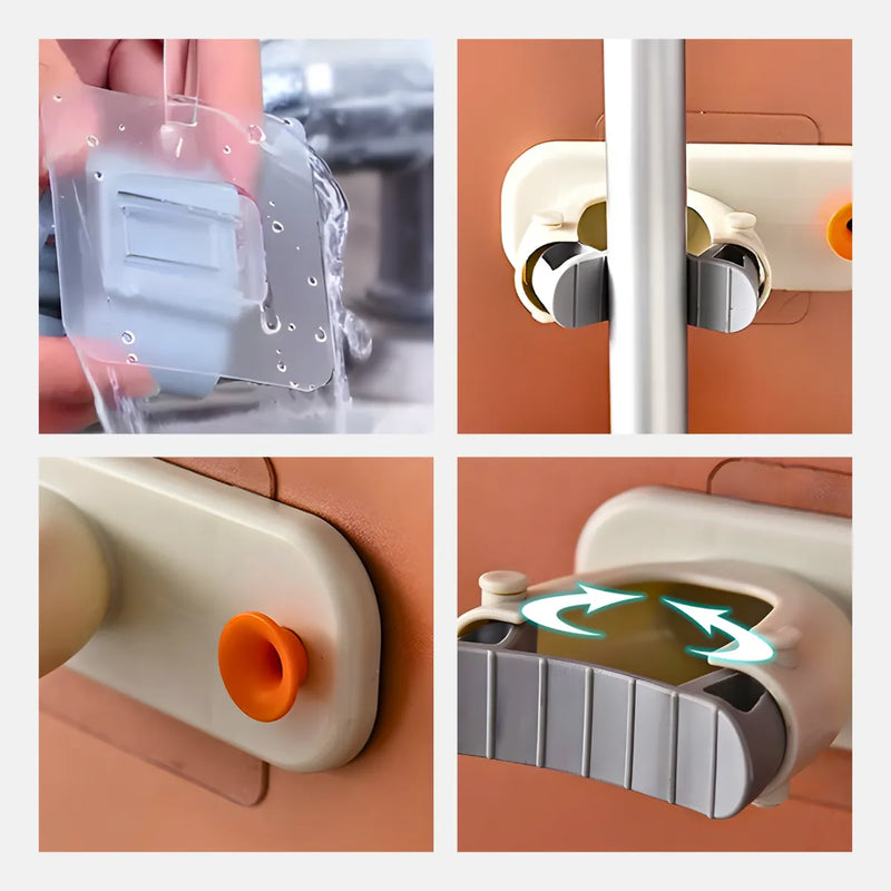 Suporte Organizador de Vassouras e Rodos – Sem Furos