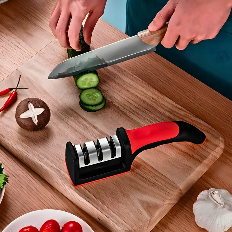 Afiador de Facas 3 Fases – Profissional, Seguro e Fácil