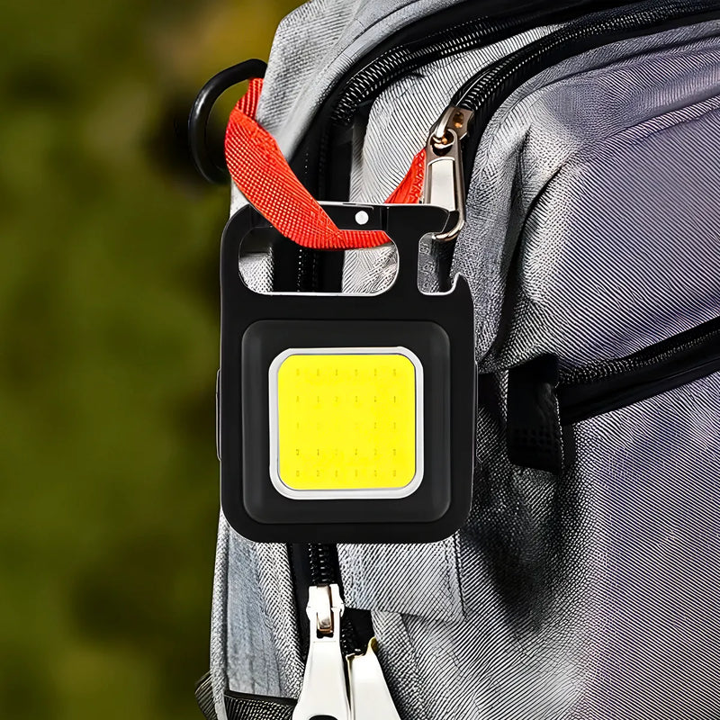 Lanterna Recarregável Chaveiro Multifunção Led Cob Abridor