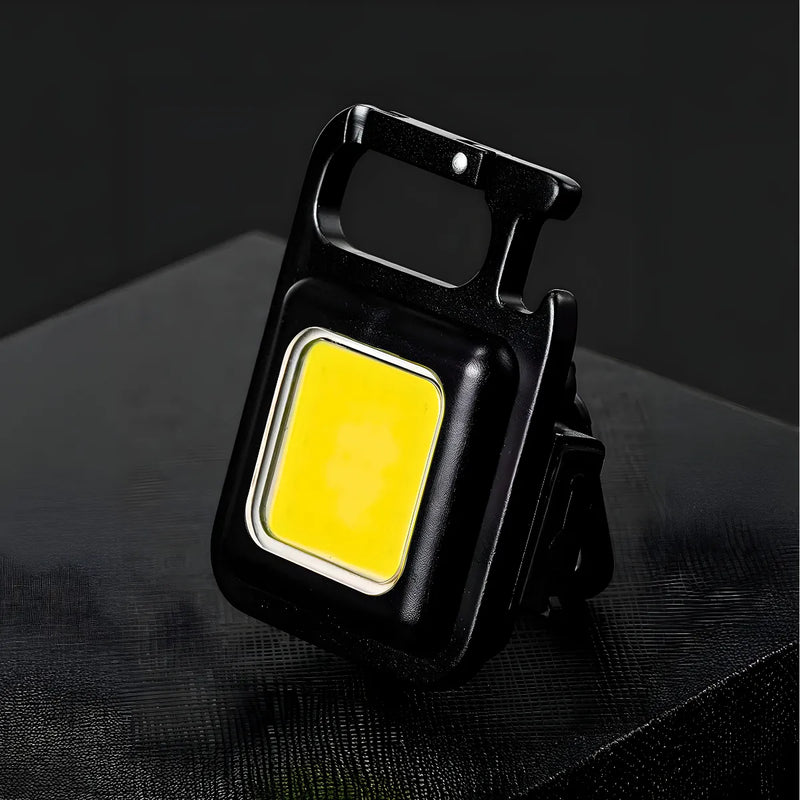 Lanterna Recarregável Chaveiro Multifunção Led Cob Abridor