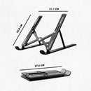 Suporte Notebook Base Ajustável Tablet Netbook Ergonômico