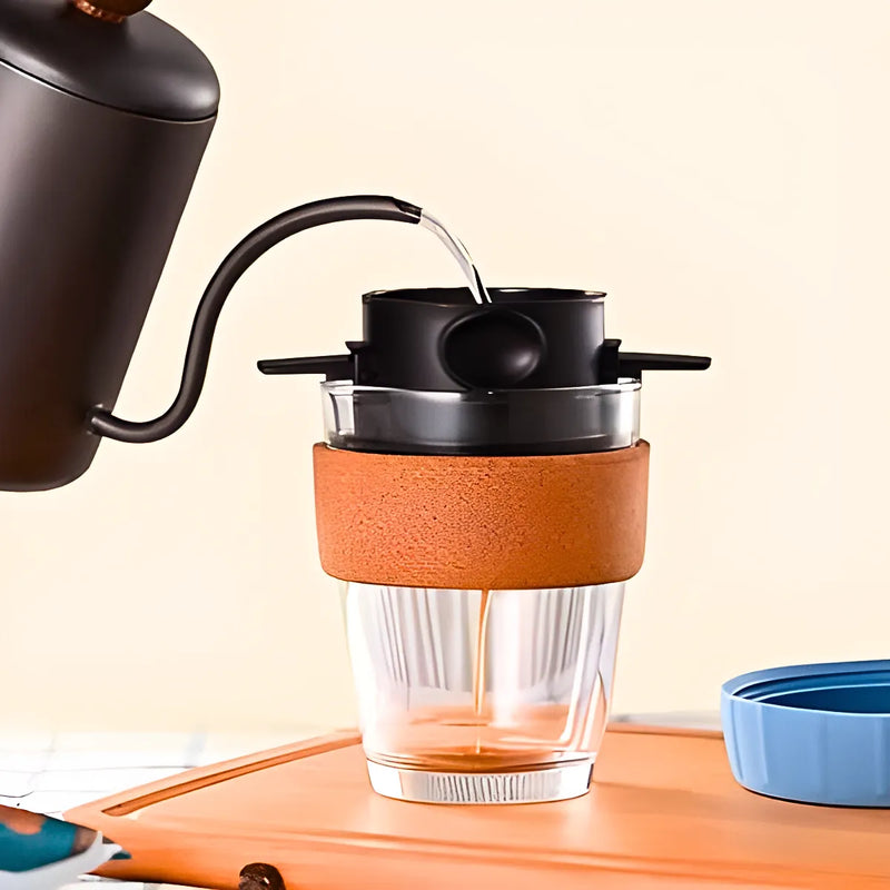 Filtro de café dobrável portátil