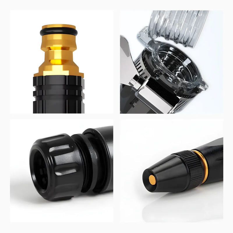 Bico Alta Pressão Jato Mangueira Água Kit 4 Pçs Lava Carro