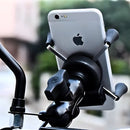 Suporte garra para celular moto universal com carregador usb