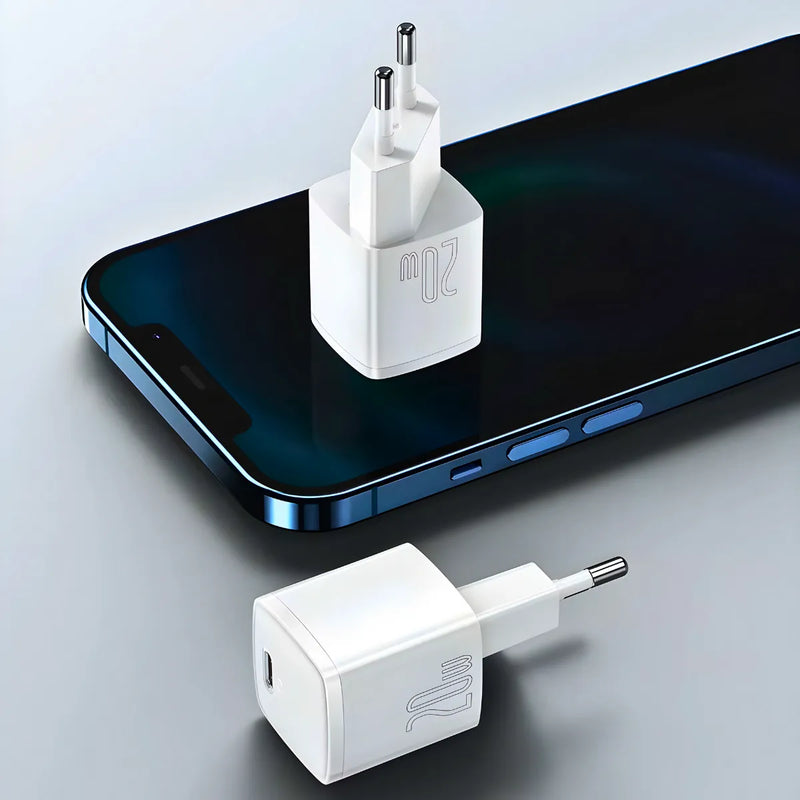 Carregador Turbo 20w USB Type C 2 em 1
