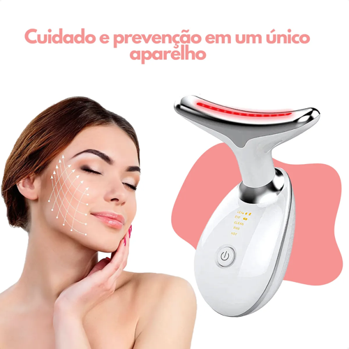 Aparelho Tratamento Massageador Facial Led Lift Fototerapia