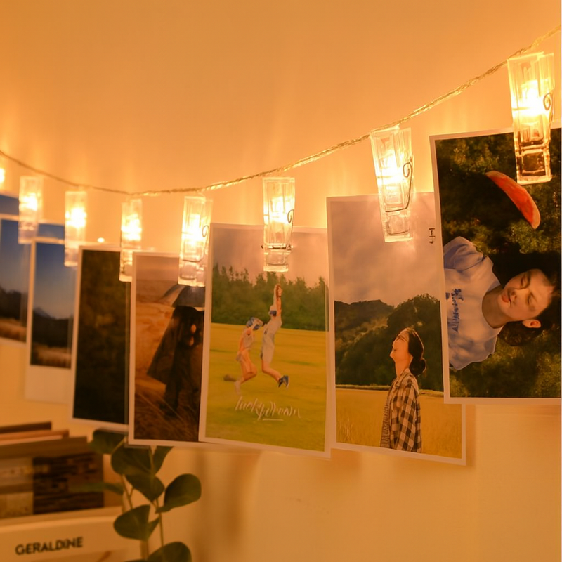 Varal Cordão De LED Decorativo Para Fotos