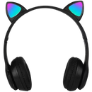 Fone de Ouvido Bluetooth Sem Fio Orelha de Gato com LED