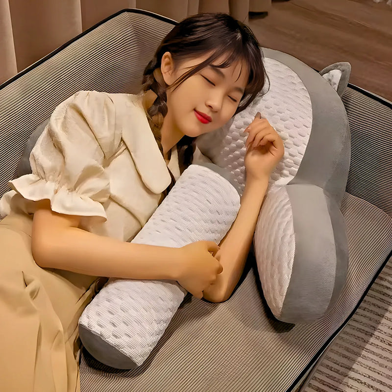 Travesseiro Multifuncional de Descanso e Apoio Azul