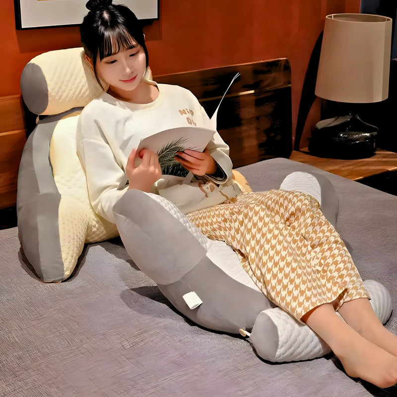 Travesseiro Multifuncional de Descanso e Apoio Azul