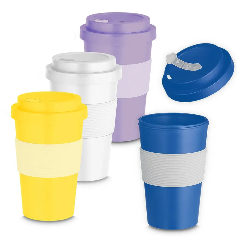 Copo Sustentável Reutilizável 400ml Branco