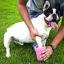 Limpador de Pata de Cachorros Portátil Rosa
